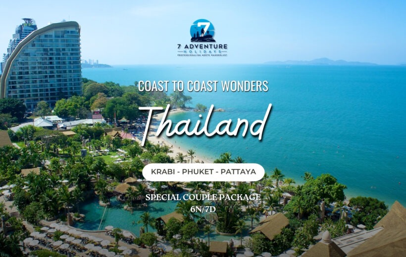 Krabi, Phuket & Pattaya 6N/7D